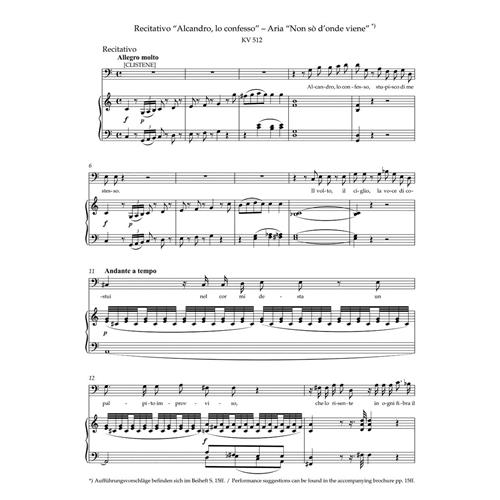 MOZART W. A.: CONCERT ARIAS FOR BASS - URTEXT