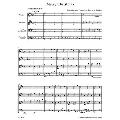 SPECKERT G.: MERRY CHRISTMAS FOR STRINGS
