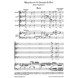 HAYDN F. J.: MISSA BREVIS STI JOANNIS DE DEO - LITTLE ORGAN MASS HOB. XXII:7 - VOCAL SCORE C-PF URTEXT