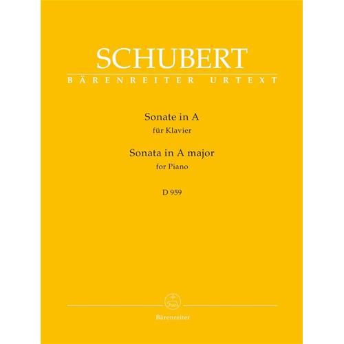 SCHUBERT F.: SONATA IN A MAJ D959 - URTEXT