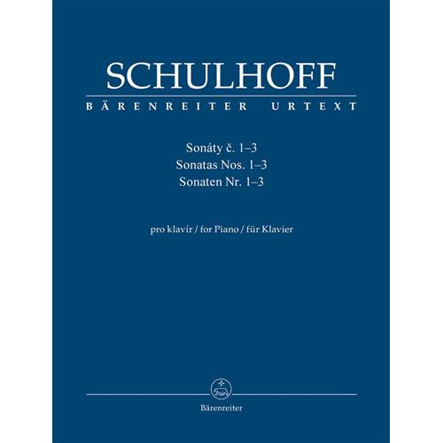 SCHULHOFF E.: SONATAS FOR PIANO NO. 1-3 - URTEXT