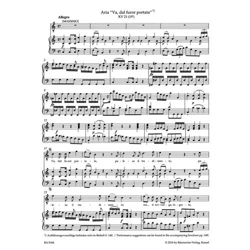 MOZART W. A.: CONCERT ARIAS FOR TENOR - URTEXT