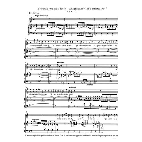 MOZART W. A.: CONCERT ARIAS FOR TENOR - URTEXT
