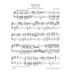 SCHUBERT F.: FANTASY IN C MAJ. FANTASIA  "WANDERER" OP. 15 - D 760 URTEXT