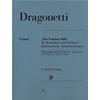 DRAGONETTI D.: "THE FAMOUS SOLO" FOR DOUBLE BASS AND ORCHESTRA - PIANO REDUCTION  - PARTS FOR QUINTET URTEXT