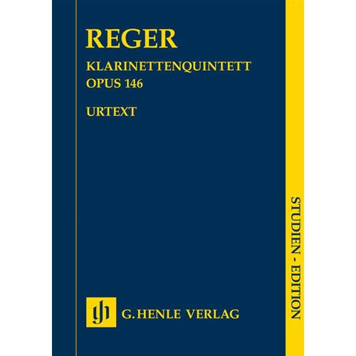 REGER M.: CLARINET QUINTET IN A MAJ. OP. 146 PARTITURINA STUDY SCORE - URTEXT