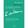 POULENC F.: THE BEST OF POULENC - 40 MELODIES CHOISIES POUR VOIX MOYENNES & PIANO (MEDIUM VOICE)