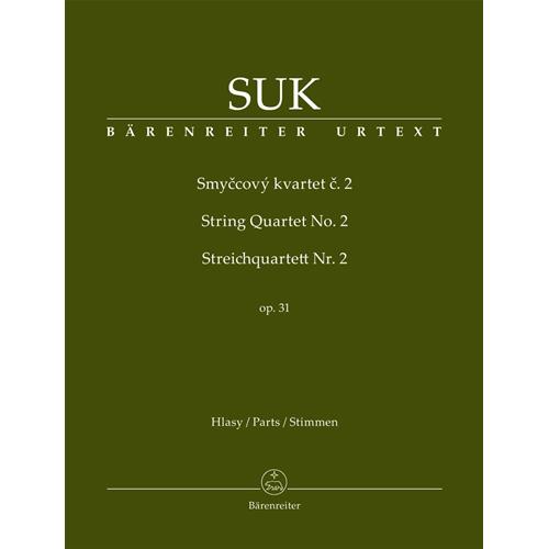 SUK J.: STRING QUARTET N. 2 OP. 31 - PARTI - URTEXT