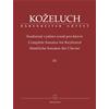 KOZELUCH L.: COMPLETE SONATAS FOR KEYBOARD IV - URTEXT