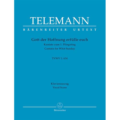TELEMANN G. P.: GOTT DER HOFFNUNG ERFULLE EUCH TVWV 1:634 - VOCAL SCORE URTEXT