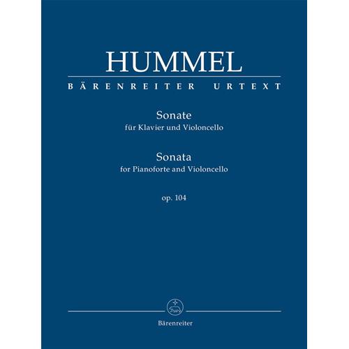 HUMMEL J. N.: SONATA PER PF E VC OP. 104 - URTEXT