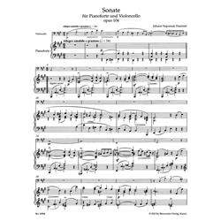 HUMMEL J. N.: SONATA PER PF E VC OP. 104 - URTEXT