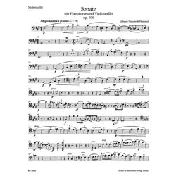 HUMMEL J. N.: SONATA PER PF E VC OP. 104 - URTEXT