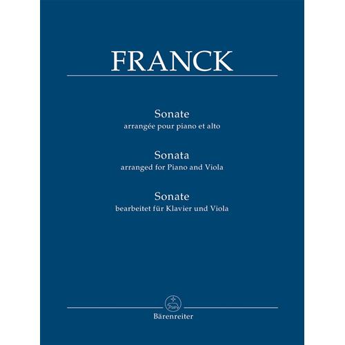FRANCK C.: SONATE ARRANGED FOR PIANO AND VIOLA - URTEXT