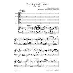 HANDEL G. F.: THE KING SHALL REJOICE - CORONATION ANTHEM HWV 260 - VOCAL SCORE C-PF URTEXT