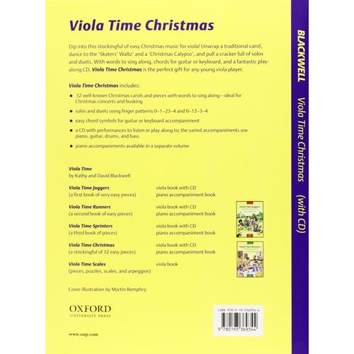BLACKWELL K. E D.: VIOLA TIME CHRISTMAS - 32 EASY PIECES CON CD 