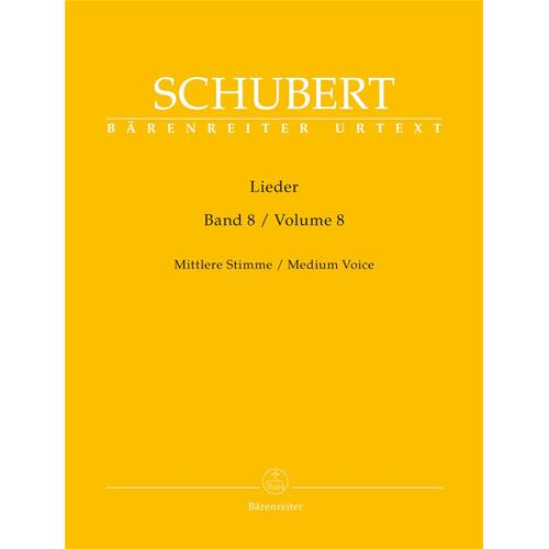 SCHUBERT F.: LIEDER VOL. 8 - MEDIUM VOICE URTEXT
