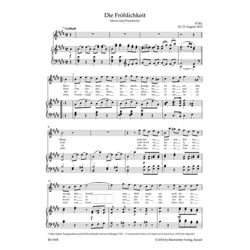 SCHUBERT F.: LIEDER VOL. 8 - HIGH VOICE URTEXT