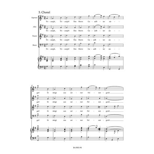TELEMANN G. P.: DIE AUFERSTEHUNG UND HIMMELFAHRT JESU TVWV 6:6 - VOCAL SCORE URTEXT
