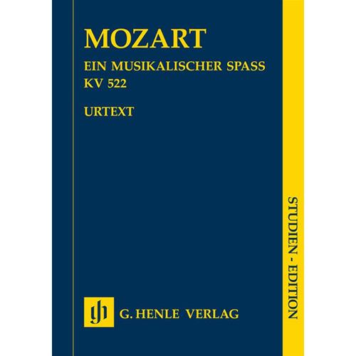 MOZART W. A.: A MUSICAL JOKE K. 522 FOR 2 VIOLINS, VIOLA, BASSO AND 2 HORNSIN F PARTITURINA - URTEXT STUDY SCORE