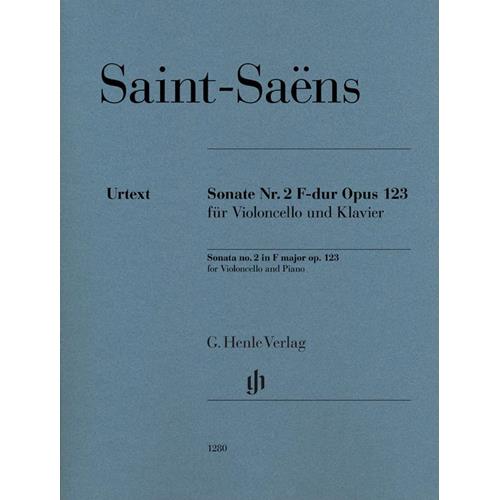 SAINT SAENS C.: SONATA N. 2 IN F MAJ OP. 123 FOR VIOLONCELLO AND PIANO - URTEXT