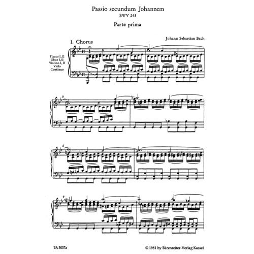 BACH J. S.: ST. JOHN PASSION BWV 245