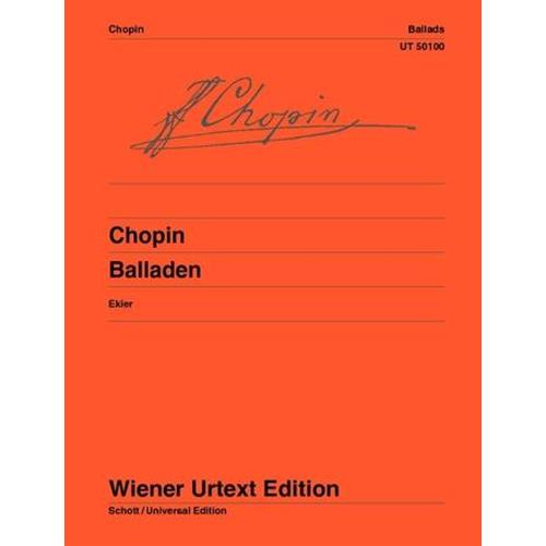 CHOPIN F.: BALLADEN - URTEXT