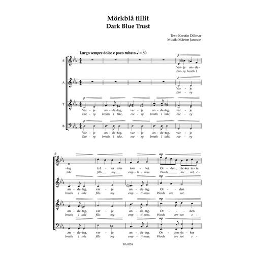 JANSSON M.: TWO POEMS SATB