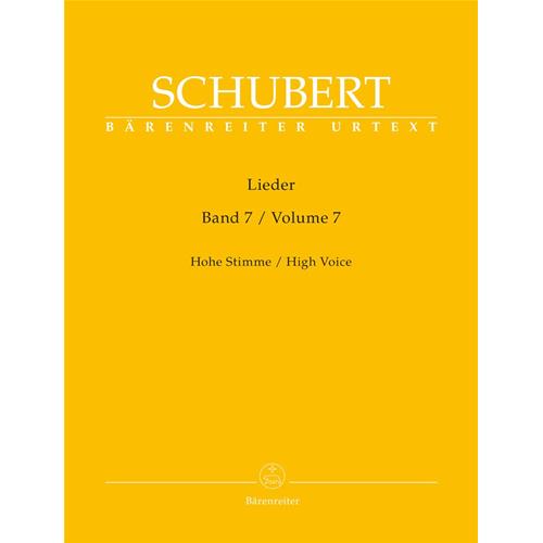 SCHUBERT F.: LIEDER VOL. 7 - HIGH VOICE URTEXT