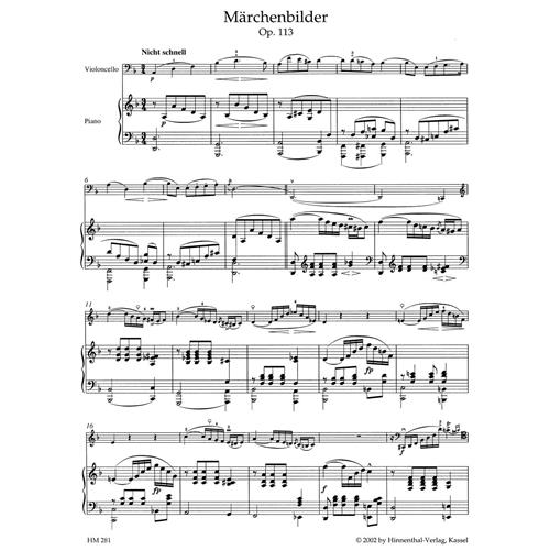 SCHUMANN R.: MARCHENBILDER - TRASCRIZIONE PER VIOLONCELLO E PIANOFORTE
