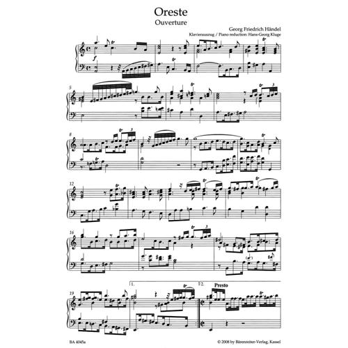 HANDEL G. F.: ORESTE HWV A/11