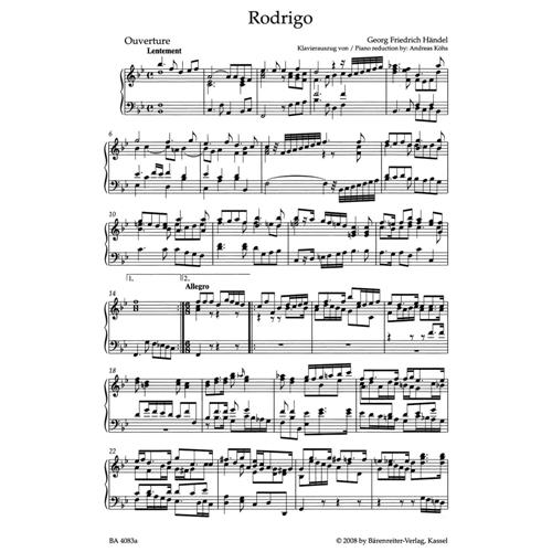 HANDEL G. F.: RODRIGO HWV 5