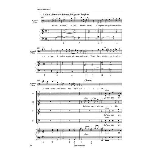 RAMEAU J. P.: DAPHINS ET ÉGLÉ - PASTORALE HEROIQUE IN ONE ACT
