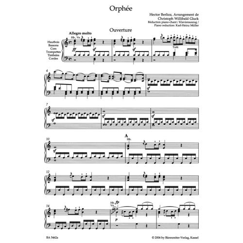 GLUCK C.W.: ORPHÉE (VERSION DE HECTOR BERLIOZ)