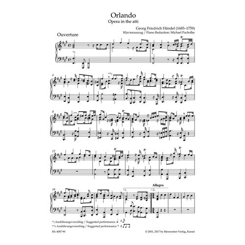 HANDEL G. F.: ORLANDO HWV31