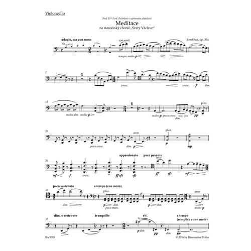 SUK J.: MEDITATION ON THE OLD CZECH HYMN "ST WENCESLAS" FOR STRING QUARTET OP. 35A
