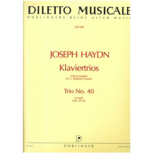 HAYDN F. J.: TRIO NR. 40 FIS-MOLL HOB. XV:26 - URTEXT