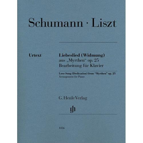 LISZT F.: LOVE SONG (DEDICATION) FROM MYRTHEN OP. 35 (ROBERT SCHUMANN) URTEXT