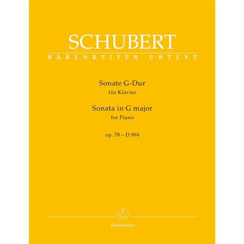 SCHUBERT F.: SONATA FOR PIANO IN G MAJOR OP. 78 D 894