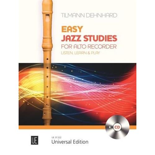 DEHNHARD T.: EASY JAZZ STUDIES FOR ALTO RECORDER (CON CD)