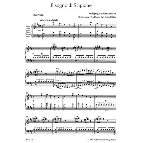 MOZART W. A.: IL SOGNO DI SCIPIONE KV 126
