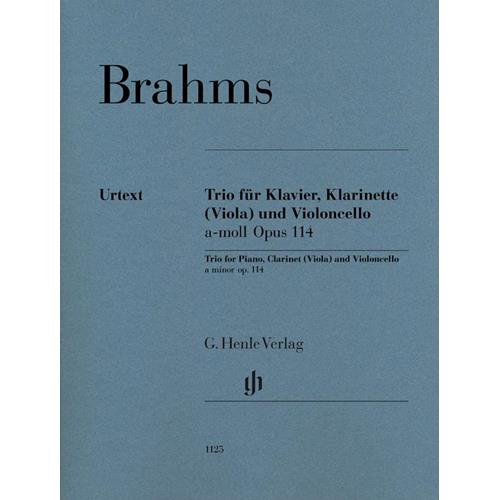 BRAHMS J.: TRIO FOR PIANO, CLARINET (VIOLA) AND VIOLONCELLO A MINOR OP. 114 - URTEXT