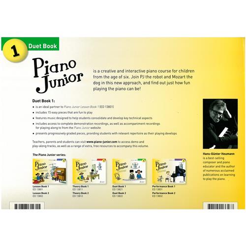 HEUMANN H. G.: PIANO JUNIOR - A CREATIVE PIANO COURSE FOR CHILDREN - DUETS BOOK 1 CON ONLINE ACCCESS