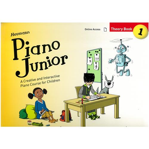 HEUMANN H. G.: PIANO JUNIOR - A CREATIVE PIANO COURSE FOR CHILDREN - THEORY BOOK 1 CON ONLINE ACCESS