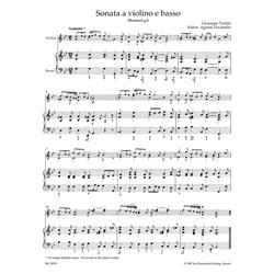 TARTINI G.: SONATA G MINOR "DEVILS TRILL" - PARTI - URTEXT