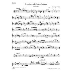 TARTINI G.: SONATA G MINOR "DEVILS TRILL" - PARTI - URTEXT