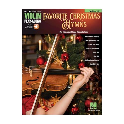 AA. VV.: FAVORITE CHRISTMAS HYMNS - VIOLIN PLAY ALONG VOL. 77