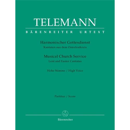 TELEMANN G. P.: MUSICAL CHURCH SERVICE - CANTATAS FOR THE SUNDAYS AFTER TRINITY MEDIUM VOICE - PARTI + PARTITURA