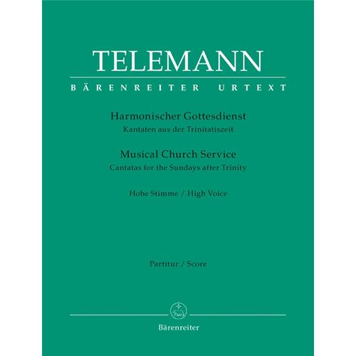 TELEMANN G. P.: MUSICAL CHURCH SERVICE - CANTATAS FOR THE SUNDAYS AFTER TRINITY HIGH VOICE - PARTI + PARTITURA
