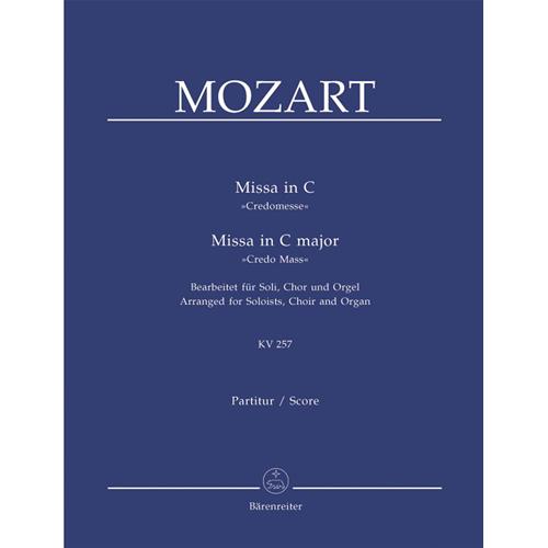 MOZART W. A.: MISSA BREVIS IN C MAJOR KV 257 (CREDO MASS) - PARTITURA VOCAL SCORE